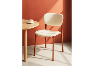 Фото Пластиковый стул Woodville Mokka brown / milky