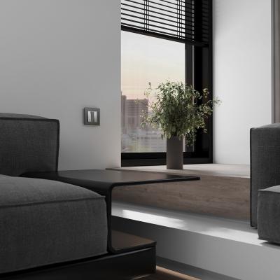 Фото Выключатель трехклавишный Werkel W1130065 серебряный матовый