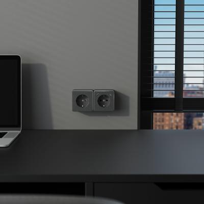 Фото Розетка накладная со шторками и USB тип A+C Werkel Gallant W5071704 графит рифленый