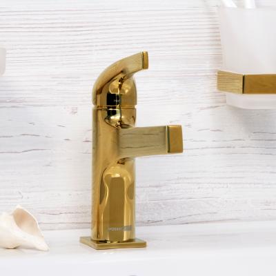 Фото WasserKraft Sauer 7103 смеситель для умывальника, золото