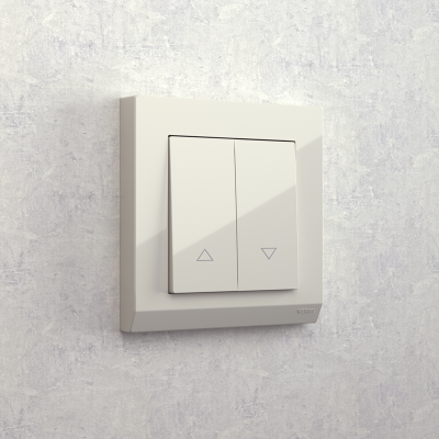 Фото Выключатель жалюзи Werkel W1124503 слоновая кость