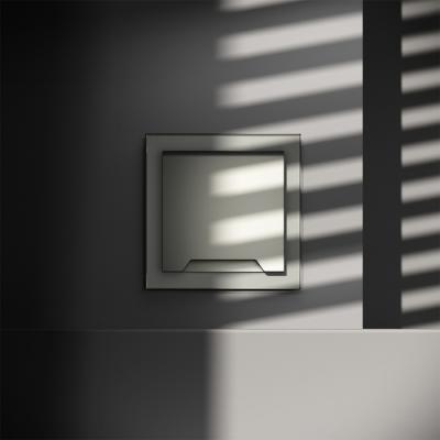 Фото Розетка встраиваемая с крышкой VOLTUM S70, сталь, VLS040305