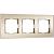 Рамка из стекла на 3 поста Werkel Senso W0033111 шампань soft-touch