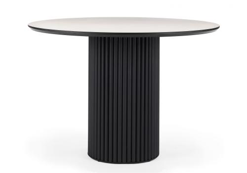 Фото Керамический стол Notta Барел 110 krater perla repose / черный