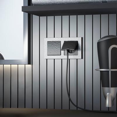 Фото Выключатель одноклавишный Werkel Hammar W1210008 черный