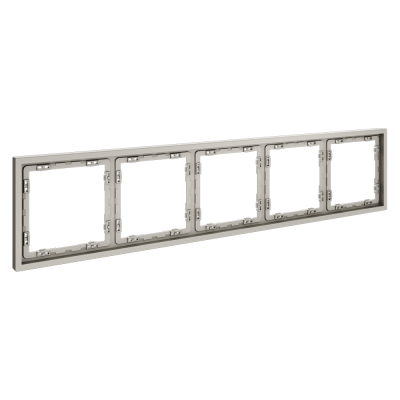 Фото Рамка пластиковая на 5 постов Voltum S70, кашемир, VLS100503