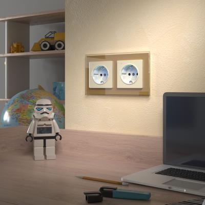 Фото Розетка с подсветкой Werkel W1171403 слоновая кость