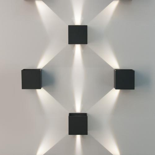 Фото Elektrostandard 1548 Techno LED настенный уличный светильник Winner черный