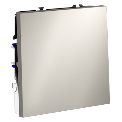 Фото Выключатель с самовозвратом одноклавишный Voltum S70, кашемир, VLS010603