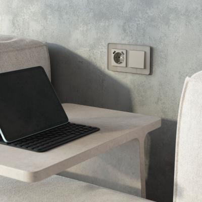 Фото Накладка для розетки USB Werkel W1279504 дымчатый