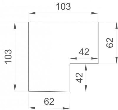 Фото Угол профиля для натяжного потолка Denkirs Smart Profi TR3041-AL
