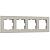 Рамка пластиковая на 4 поста Werkel Slab W0042917 дымчатый софт
