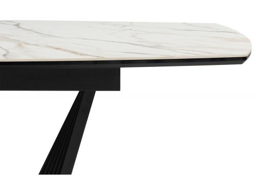 Фото Керамический стол Notta Вейл 160(205) gilt white / черный