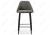Фото Барный стул Woodville Джама темно-серый / черный матовый