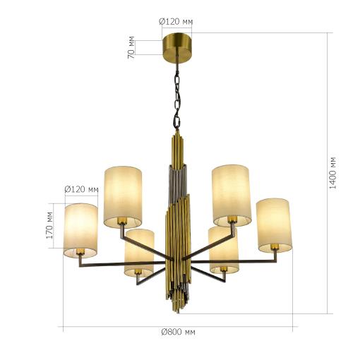 Фото Люстра подвесная St Luce Gloria SL1638.303.06
