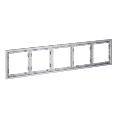 Фото Рамка пластиковая на 5 постов Voltum S70 VLS100516, серый