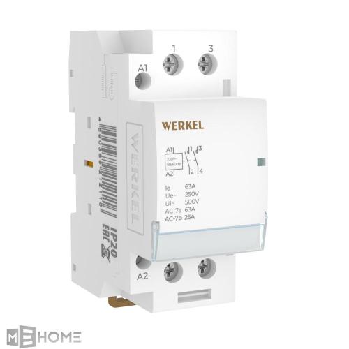 Фото Контактор модульный 63A 2NO 2 мод. Werkel W942M63O
