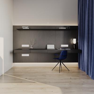 Фото Рамка пластиковая на 4 поста Voltum S70, белый матовый, VLS100402