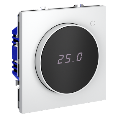 Фото Терморегулятор электронный для теплого пола Voltum S70, белый матовый, VLS070102
