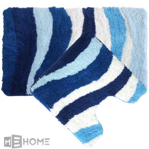 Фото Набор ковриков для ванной комнаты IDDIS Blue Wave 480M580i13