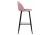 Фото Барный стул Woodville Dodo 1 pink with edging / black