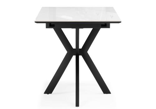 Фото Керамический стол Woodville Гардинг 100(130) серый / черный