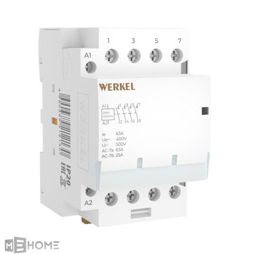 Фото Контактор модульный 63A 4NO 3 мод. Werkel W943M63O