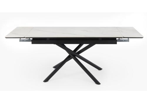 Фото Керамический стол Notta Мэриан 140(200) snow alpin white / черный