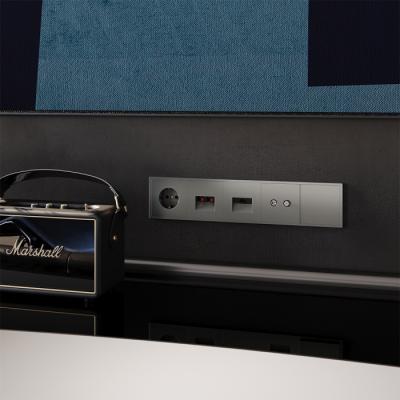 Фото Заглушка с суппортом Voltum S70, титан, VLS080106