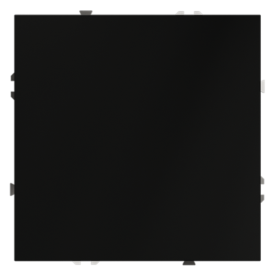 Фото Заглушка с суппортом Voltum S70, черный матовый, VLS080108