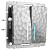 Выключатель двухклавишный с подсветкой Werkel Hammer W1220106 серебряный