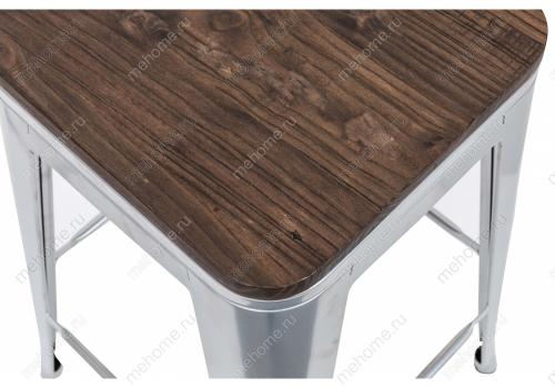 Фото Барный стул Woodville Tolix Bar wood CColl T-2103B-26 alum / brown walnut