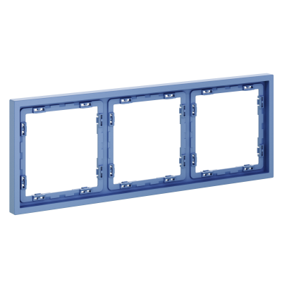 Фото Рамка пластиковая на 3 поста Voltum S70 VLS100315, деним