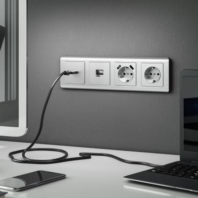 Фото Рамка из поликарбоната на 4 поста Werkel Stream W0042106 серебряный