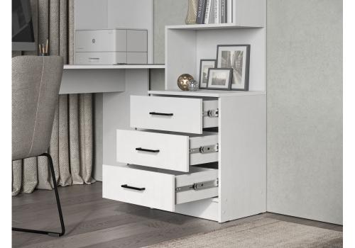 Фото Компьютерный стол Woodville Эльброни левый белый