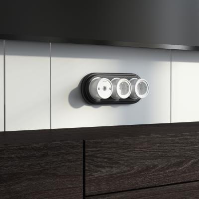 Фото Рамка на 3 поста Werkel W0035226 венге