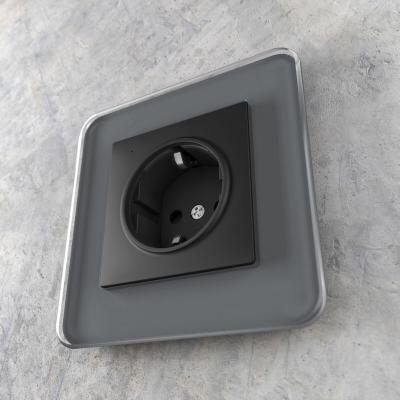 Фото Розетка с подсветкой Werkel W1171408 черный матовый