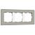 Рамка из поликарбоната на 3 поста Split Werkel W0033067 дымчатый/белый, soft-touch