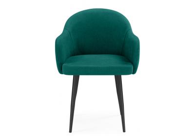 Фото Стул на металлокаркасе Woodville Морено зеленый / черный