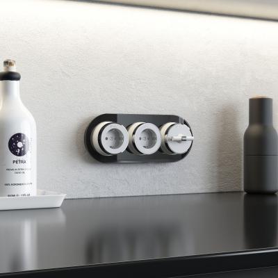 Фото Рамка из стекла на 3 поста Werkel W0035108 черный