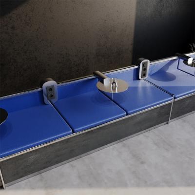 Фото Рамка стеклянная на 3 поста Voltum S70, черный, VLS110308