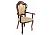 Стул-кресло Woodville Bronte вишня / бежевый патина