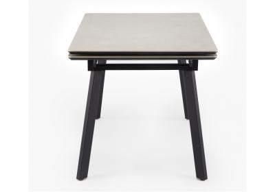 Фото Керамический стол Notta Норман 140(200) carmen light grey / черный