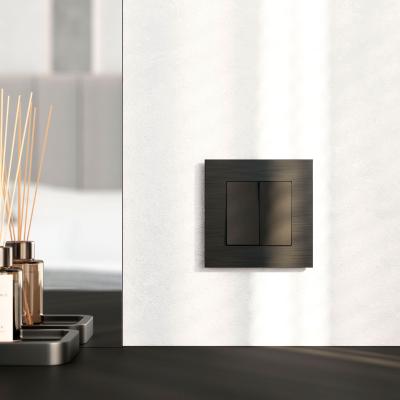 Фото Рамка из металла на 1 пост Werkel АluMax W0013508 черный алюминий