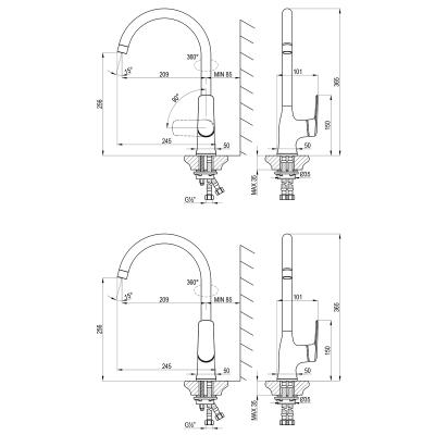 Фото Смеситель для кухни Lemark Verba LM11405C