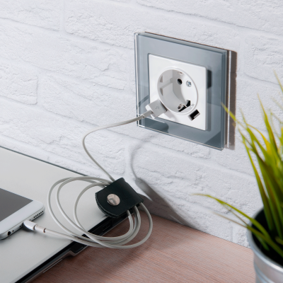 Фото Рамка из стекла на 1 пост Werkel Favorit W0011115 серый