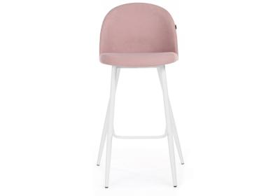 Фото Барный стул Woodville Сондре пыльно-розовый / белый