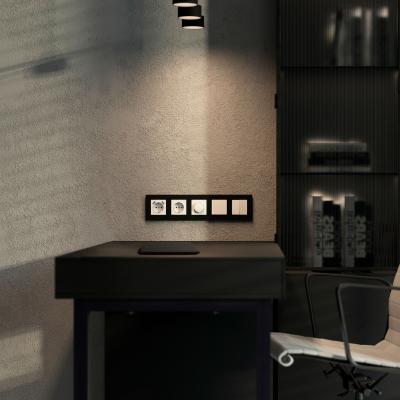 Фото Рамка из поликарбоната на 5 постов Slab Werkel W0052908 черный