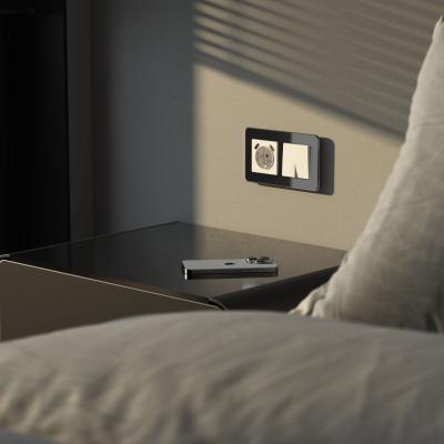 Фото Рамка из стекла на 2 поста Werkel Elite W0022448 черный