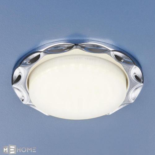 Фото Elektrostandard 1064 встраиваемый точечный светильник серебро